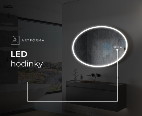 Oválne zrkadla LED do kupelne L227 #9