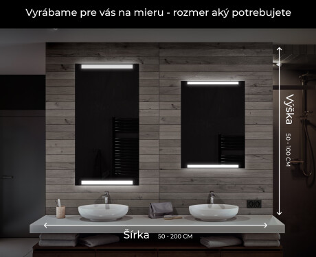 Moderne zrkadlo do kupelne s LED L47 #7