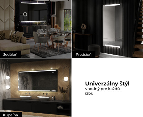 Moderne zrkadlo do kupelne s LED L47 #10