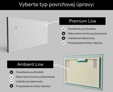 Nástenne zrkadlo do kupelne s osvetlenim LED L75 #2