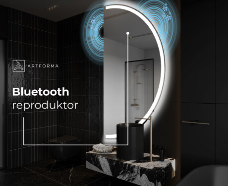 Moderné LED Polokruhové Zrkadlo - Štýlové Osvetlenie pre Kúpeľňu A222 #6