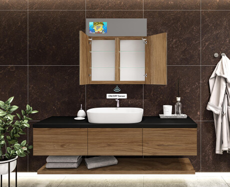 Smart zrkadlová skrinka s osvetlením LED - L27 Sarah 66,5 x 72cm #9